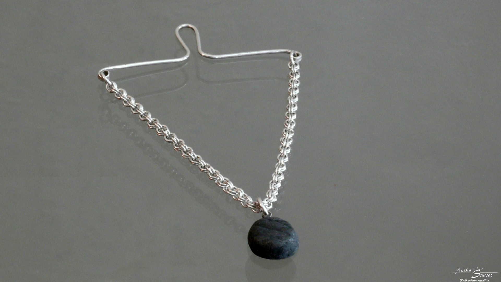Salty liquorice tiepin - Silver